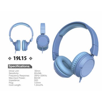 Wired Kids Foldable Headphones with safe volume limit